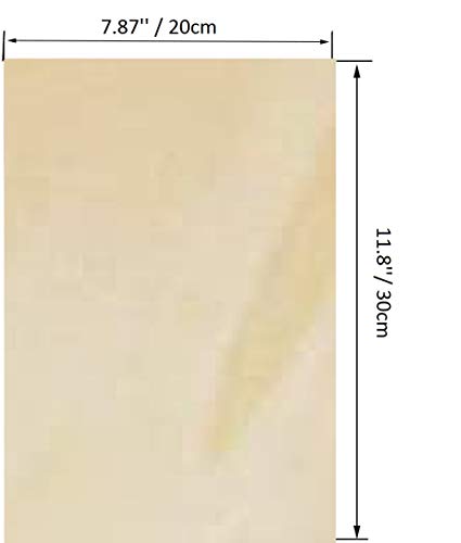 Basswood Sheets Unfinished Plywood for Crafts - 5 PCS 1/16 x 8 x 12Inch Thin Wood Sheet for Craft DIY DAMI