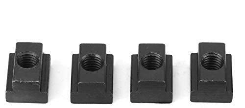 4PC Set T-Slot Nut Black Oxide Finish 3/8-16 Threads Table Slot 1/2 LLDSIMEX