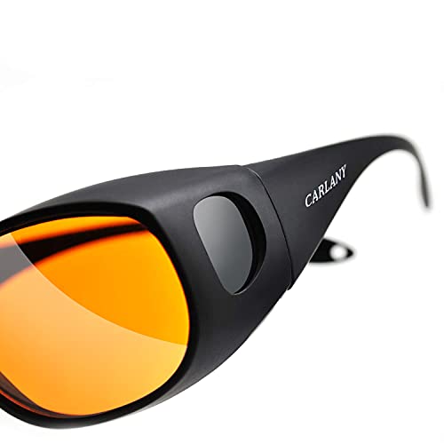 Laser Safety Goggles, 190nm-490nm OD 6+ Professional Laser Eye Protective Glasses for 405nm, 445nm, 450nm, 473nm Wavelength UV light/Violet & Blue Karono