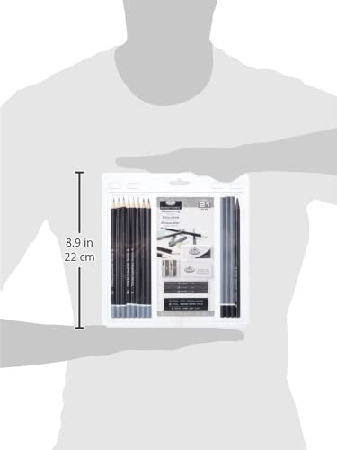 Royal & Langnickel RART-200 Essentials Sketching Pencil Set, 21-Piece Royal & Langnickel