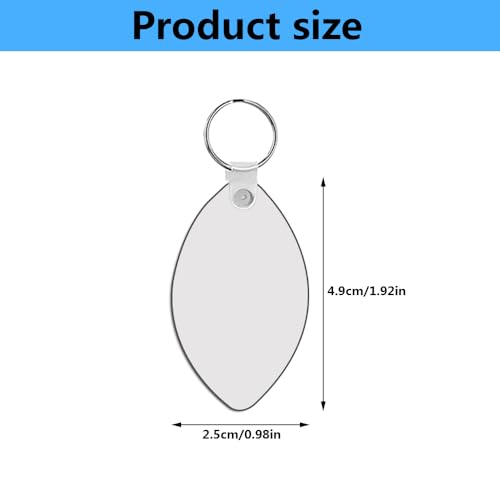 AiDiYGECO sublimation keychain blanks MDF Double Sided Heat Transfer Football sublimation keychains blanks bulk 40 pack (ball) AiDiYGECO