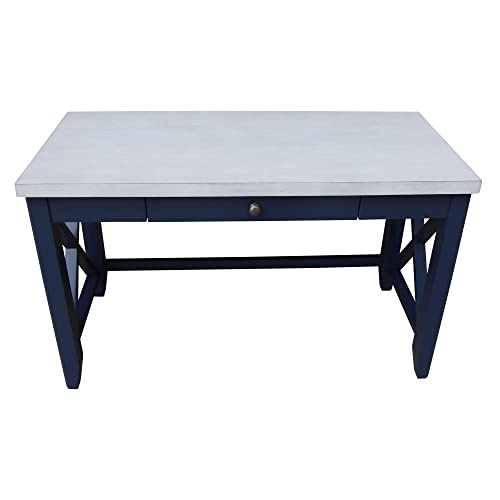 IC International Concepts Hampton Desk, Standard, Blue/Chalk IC International Concepts