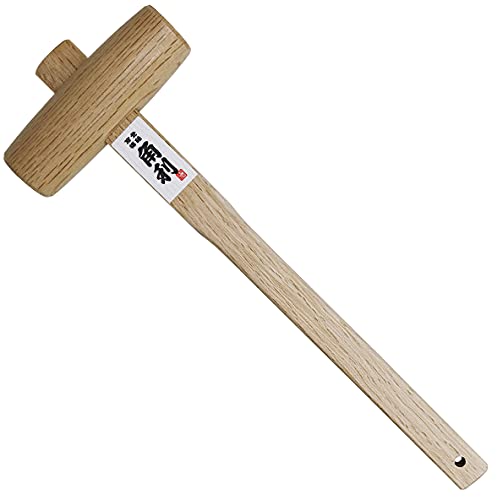 KAKURI Wooden Mallet Small for Woodworking 36mm Oak, Japanese Wood Mallet Hammer for Chiseling, Adjusting Japanese Plane, Assembling furniture, Made KAKURI
