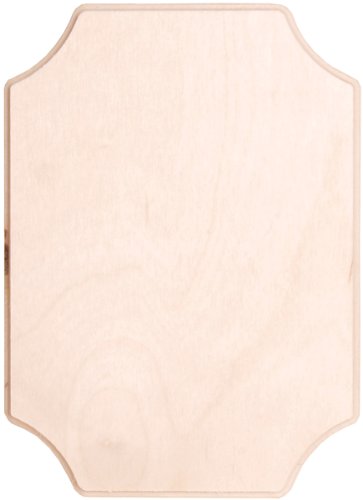 Walnut Hollow Baltic Birch French Corner Plaque-5"X7"X.38, Natural Walnut Hollow