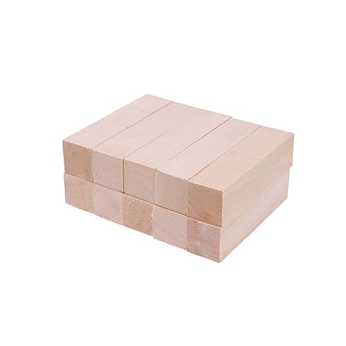 COHEALI 40 Pcs Wood Tools Wooden Plank for Crafts Unfinished Wood Block DIY Wooden Building Blocks Craft Wood Wooden Craft Plank Small Wooden Block COHEALI