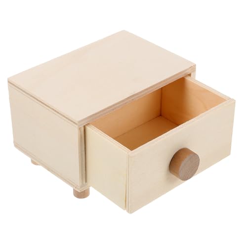 ABOOFAN 3pcs Boxes Handmade Storage Box Wood Jewelry Unfinished Jewelry Case Jewelry Organizer case Jewelry Organizer Tray Kids Jewelry Organizer ABOOFAN