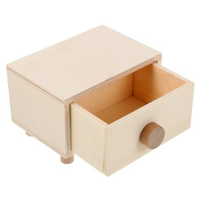 ABOOFAN 3pcs Boxes Handmade Storage Box Wood Jewelry Unfinished Jewelry Case Jewelry Organizer case Jewelry Organizer Tray Kids Jewelry Organizer