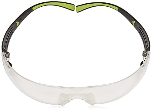 3M Secure Fit 400 Series Protective Eyewear, Standard, Black/Green 3M