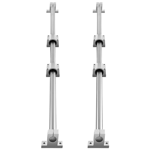 VEVOR Linear Rail Slide 2PCs 20mm x 1200mm Linear Bearing Slide Set with 4Pcs Block Bearings SC20UU+4Pcs Shaft Support Linear Shaft CNC Parts Kits VEVOR