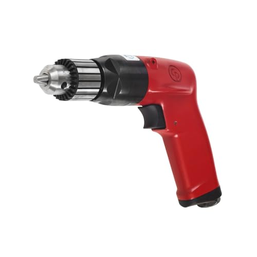 Chicago Pneumatic CP1117P60 - Air Power Drill, Hand Drill, Power Tools & Home Improvement, 3/8 Inch (10 mm), Keyed Chuck, Pistol Handle, 1.01 HP / Chicago Pneumatic