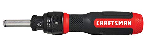 CRAFTSMAN Ratcheting Screwdriver, SpeedDrive, 2” Double Ended Bits Included, Handle Holds Up To 6 Bits (CMHT68129) Craftsman