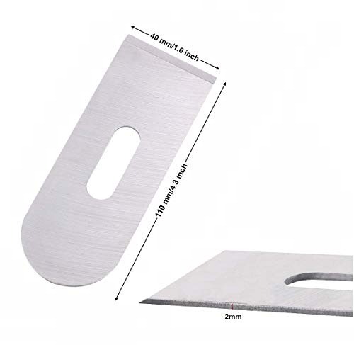 DSHE Mini Hand Planer Small Trimming Planer 6-1/2 inch Woodworking Pocket Plane Hand Plane with 1 inch Blade Adjustable Block Plane and 1 Wood Fixe DSHE