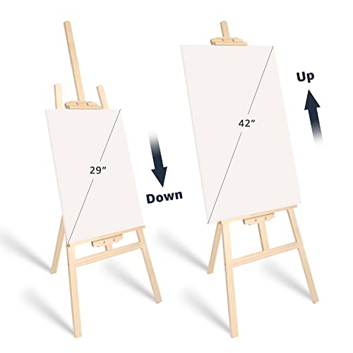 Nian Feng Easel Stand for Painting, Wooden Easel for Painting Canvas, Art Easel for Adults, Adjustable&Folding, for Drawing, Wedding Sign, Poster, nianfeng
