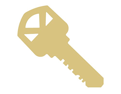 Key Cutout Realtor New Home Owner Door Hanger Unfinished Wood Shape Everyday Decor MDF Shape Canvas Style 5 (24") Diverse Woodworking
