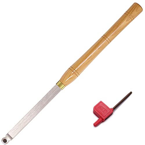 Wood Lathe Turning tools 19.68 Inches Finisher Carbide Tipped Lathe Chisel Tool Bar With Ci3 12mm Round Carbide Insert Cutter for Wood Hobbyist or Asieg Tool