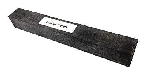 Pen Blank - Pink Ivory, Granadillo, Padaouk, Rosewood, Gaboon Ebony, Striped Ebony, Black Palm, Red Palm, Mahogany, Katalox (GABOON EBONY) Generic