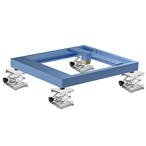 Lifancy 4 Pack Laser Engraver Lab Jack, 4" x 4" Stainless Steel Scissor Lift, Table Jack with Adjustable Height 50-155mm, Max Support Weight 11lbs, lifancy