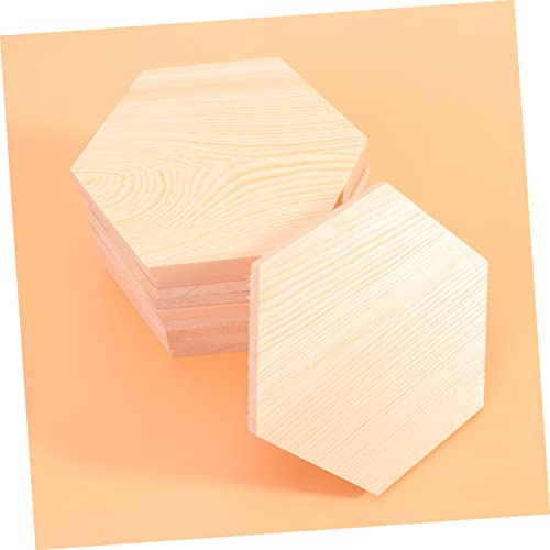 COHEALI 20 Pcs Unfinished Wood Cutout Shapes Ornament Kits for Kids Wood Cutouts for Crafts Unfinished Wood Cutouts Unfinished Wood Shapes Wood COHEALI