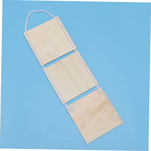 FUNOMOCYA 2 Pcs Rustic Wood Plaque Unfinished Wood Plaque Wood Embellishments for Crafts Store Wood Plaque Wall Display Board Blank Wooden Hanging FUNOMOCYA