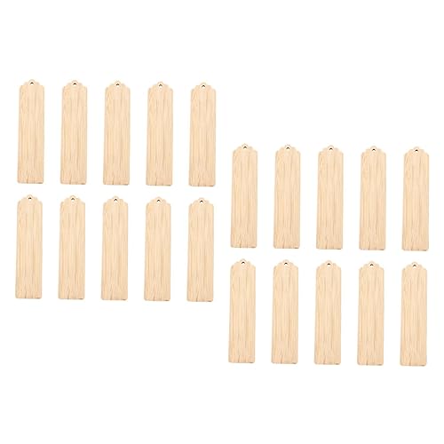 10pcs Wood Blank Bookmarks Unfinished Wood Tags Painting Craft Bookmarks  DIY Carved Graffiti Bamboo Board Material