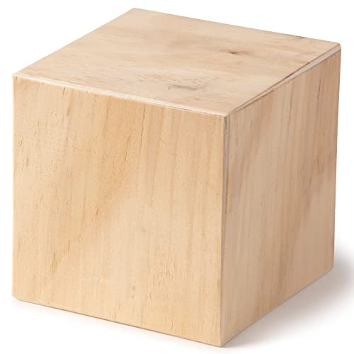 6 Pack: 3”; Wood Square Block by Make Market® Make Market