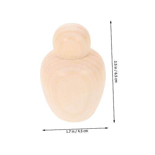 SEWACC 10pcs DIY Puppet Miniature Dolls Childrens Toys Miniature Toys DIY Dolls Pegs Wooden Peg Dolls Wood Peg Doll Bodies Unfinished Wood Toys SEWACC