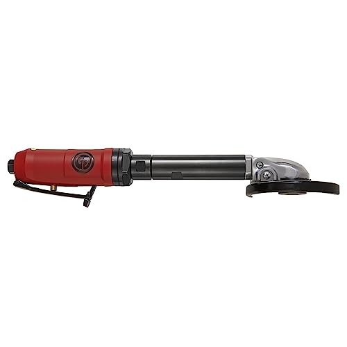 Chicago Pneumatic CP9116-4 Inch (100 mm) Air Angle Cut-Off Tool, Extended Reach, 1 HP / 746 W, with 5 Norton Cutting Discs Chicago Pneumatic