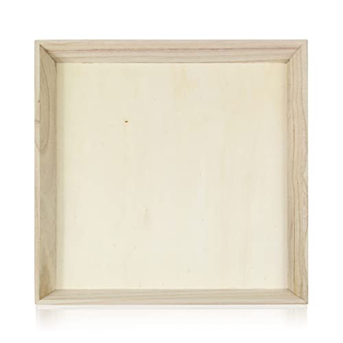 PacknWood Noah31 Rectangular Wooden Tray (Case of 10) - Large Charcuterie Board Set - Decorative Wooden Serving Trays for Party | Wood Tray for PacknWood