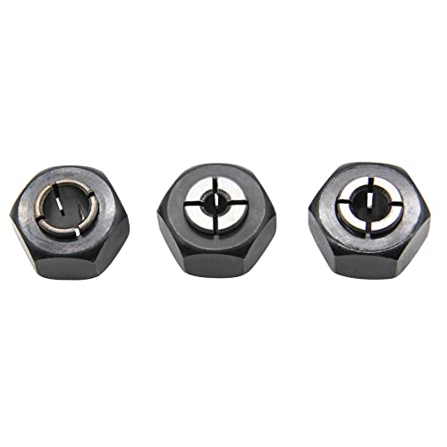 Thaekuns 3 piece Router Collet Kit 42999 1/4",42950 1/2" and 42975 3/8" Fits for PORTER CABLE models Thaekuns