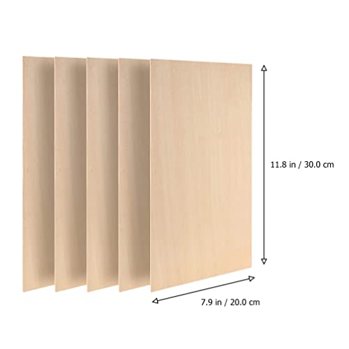MAGICLULU 10pcs Unfinished Rectangular Wood Slice Natural Unfinished Wood Board Blank Wooden Rectangular Cutouts for DIY Arts Craft Project (20 * MAGICLULU