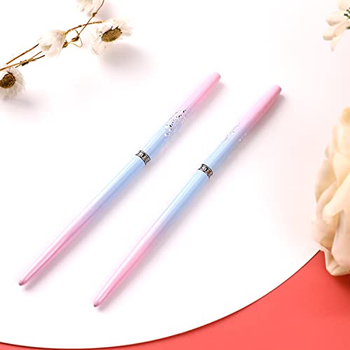 Sliverdew Nail Art Clean Up Brush, 2Pcs Round&Angled Nail Polish Clean Up Brush for Cleaning Fingernails, Professional Nail Painting Brushes for Nail Sliverdew