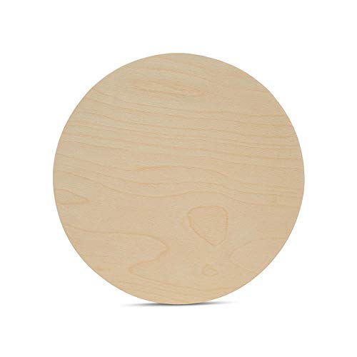 Wood Circles 10 inch, 1/4 Inch Thick, Birch Plywood Discs, Pack of 3 Unfinished Wood Circles for Crafts, Wood Rounds by Woodpeckers Woodpeckers
