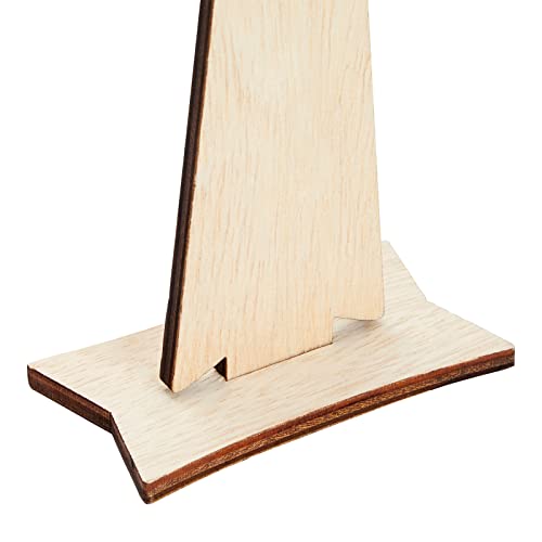 12 Pack Wooden Crosses for Crafts, Unfinished Wood Crosses for Centerpieces, Decor (3 Sizes) Bright Creations