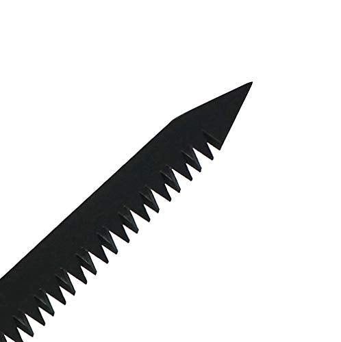 KAKURI Jab Saw with Sheath 5-1/4" for Cutting Drywall, Plaster, Wallboard, Wood, Japanese Pull Saw Hand Keyhole Saw Tool, Black, Made in JAPAN KAKURI