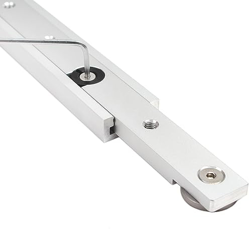 KETIPED Aluminium Alloy Miter Bar Clamping Tool Slider Table Saw Gauge Rod T-Slot Track Bar Rail for Router Tables and Woodworking,300mm-Silver KETIPED