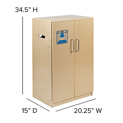 Flash Furniture Children's Wooden Kitchen Set - Stove, Sink and Refrigerator for Commercial or Home Use - Safe, Kid Friendly Design Flash Furniture