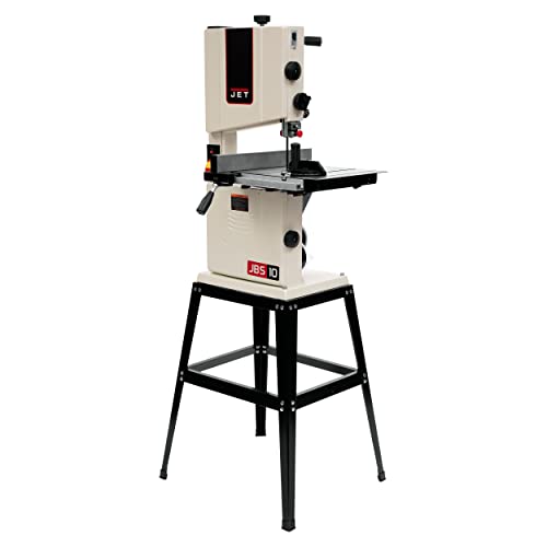 JET 10-Inch Woodworking Bandsaw with Stand, 1/2 HP, 1Ph 115V (JWB-10) Jet