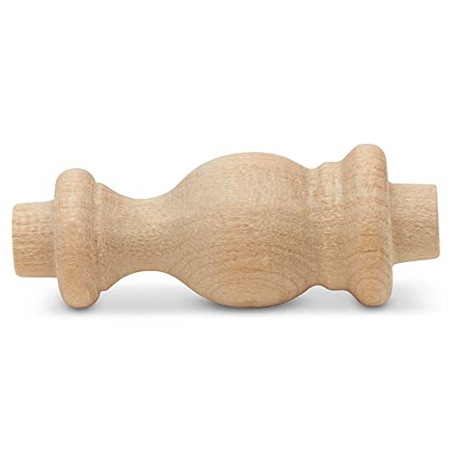 Wooden Baluster Spindles 1-1/2", Pack of 25 Wood Spindles for Crafts, Woodworking, and Furniture, by Woodpeckers Woodpeckers