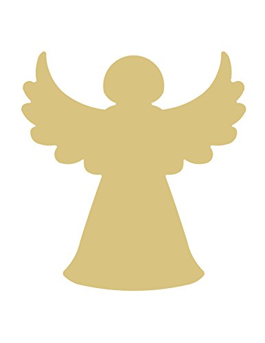Angel Cutout Unfinished Wood Christmas Door Hanger Winter Decor MDF Shape Canvas Style 4 Diverse Woodworking