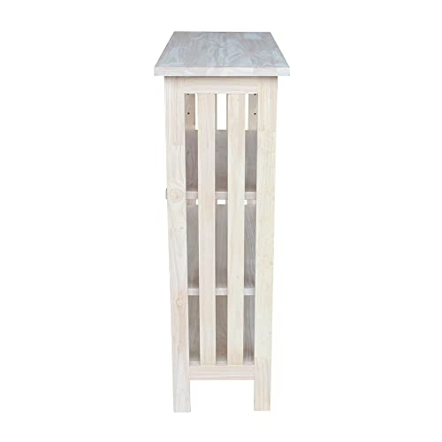 International Concepts 3 Tier Mission Shelf Unit, Unfinished IC International Concepts