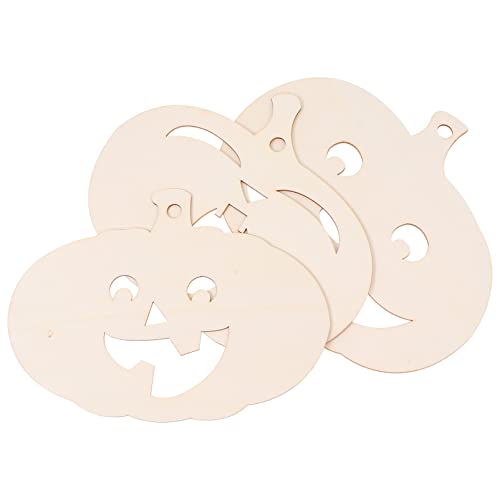 Operitacx 6 Pcs Pumpkin Chips Unfinished Pumpkin Cutouts Unpainted Pumpkin Wood Clip Unfinished Wood Pumpkin Cutout Wood Carving Craft Toys for Kids Operitacx