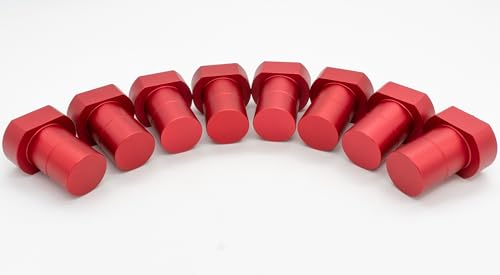 8-Pack 3/4 Inch (19mm) Aluminum Bench Dogs - Non-Slip Woodworking Bench Clamp Accessories for Dog Hole Clamping(Red) ViewReal