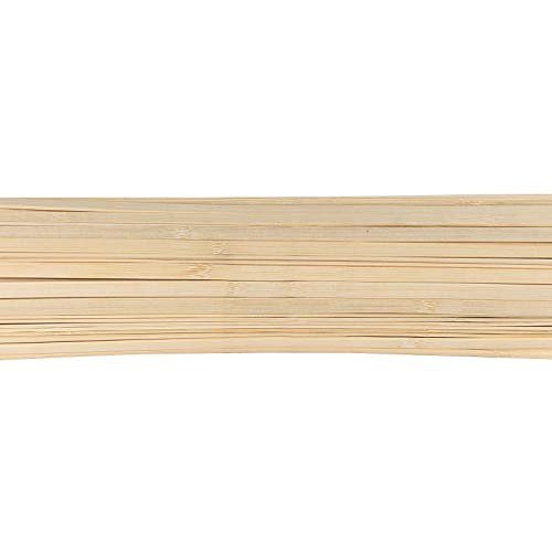 ZOENHOU 500 PCS 15.5 Inch Natural Bamboo Sticks for Crafts, Wooden Craft Sticks, Bamboo Sticks for Parol Making Molding Building Supplies ZOENHOU