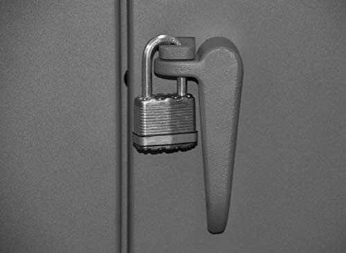 Durham Extra Heavy Duty Welded 12 Gauge Steel Lockable Storage Cabinet, HDC-244878-4S95, 1200 lbs Shelf Capacity, 24" Length x 48" Width x 78" Durham