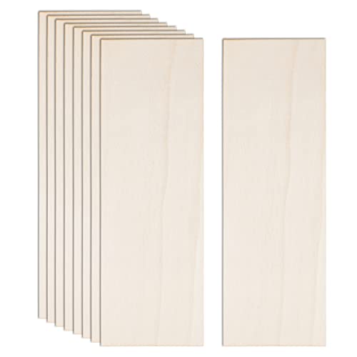 12 Pack Basswood Sheets for Crafts 12 x 4 x 1/8 Inch-3 mm Thick Unfinished Plywood Sheets Thin Craft Wood Sheets Boards for Drawing,Painting, Wood AWIZOM