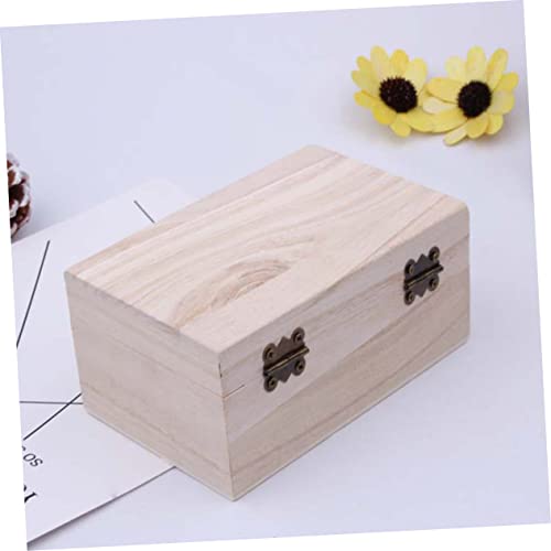 Zerodeko 25 Pcs Box DIY Wooden Box Jewellery Boxes for Women Wooden Keepsake Box Necklace Boxes Bulk Unpainted Wooden Boxes Unfinished Wooden Boxes Zerodeko
