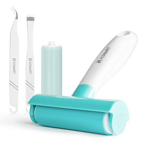 Xinart Brayer Rollers & Mat Remover Tool Set for Fabric Crafting, Reusable Sticky Lint Rollers Tool for Clothes/T-Shirts Heat Transfer Projects XINART