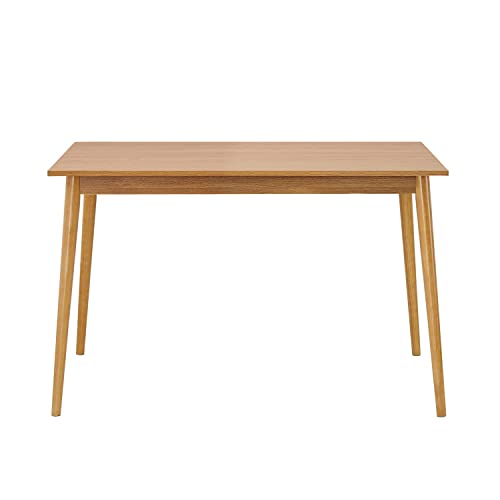 Panana Modern Dining Table 47 Inch Kitchen Table with Solid Wood Leg Oak Finish Dinner Table Dining Room Home Furniture Natural Panana