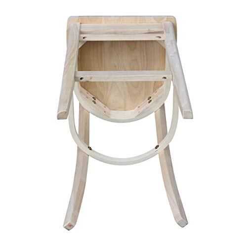 International Concepts Emily Barheight Stool-30 Seat Height Stool, Brown IC International Concepts