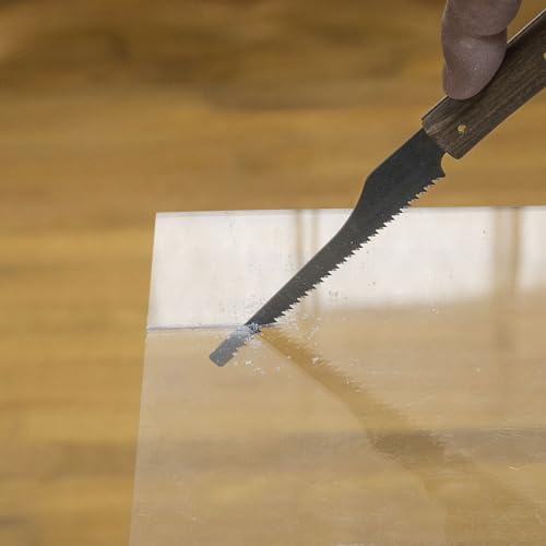 RANSHOU Japanese Mini Hobby Saw 3" Made in JAPAN, Japanese Small Pull Saw for Wood, Plastic, PVC, Crafts, Wood Handle RANSHOU